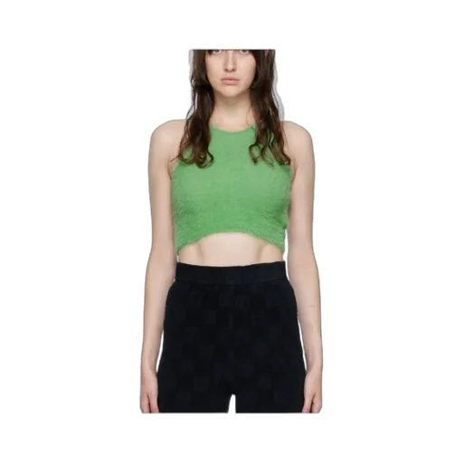Cropped Round-Neck Top