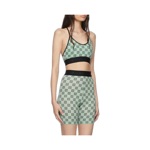 Monogram-Print Cropped Bra Top