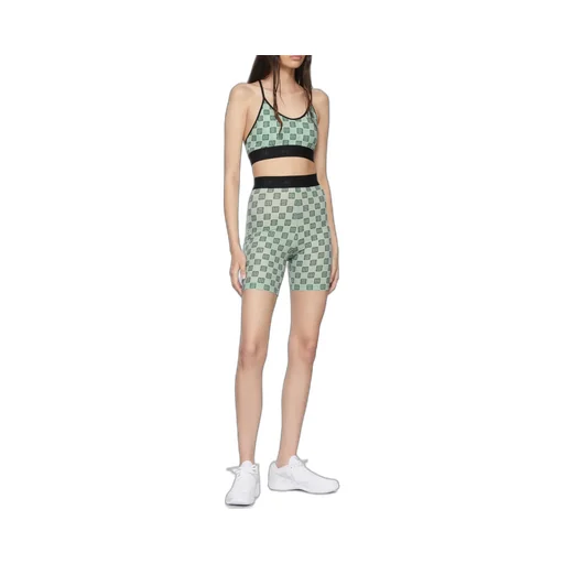 Monogram-Print Cropped Bra Top