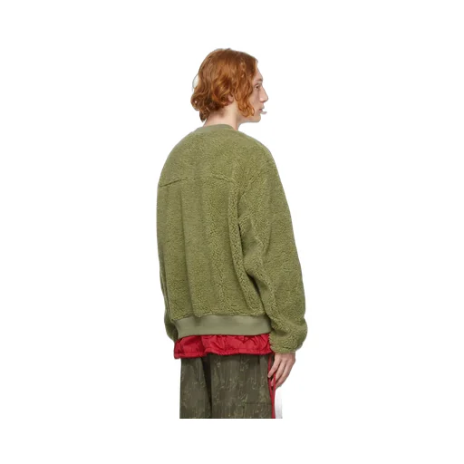 Logo Print Textured Sweater