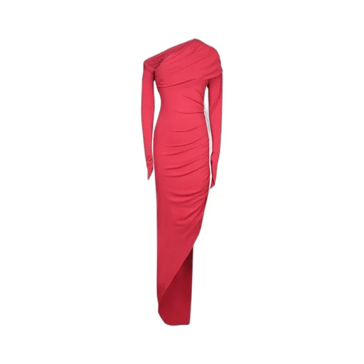 Draped Asymmetric Dress