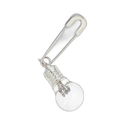 Lightbulb Embellished Brooch
