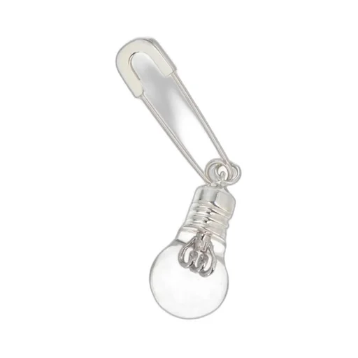 Lightbulb Embellished Brooch