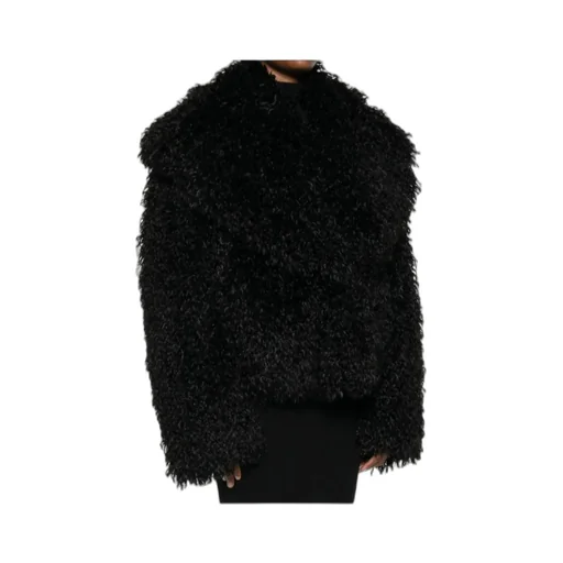 Cropped Faux Fur Coat