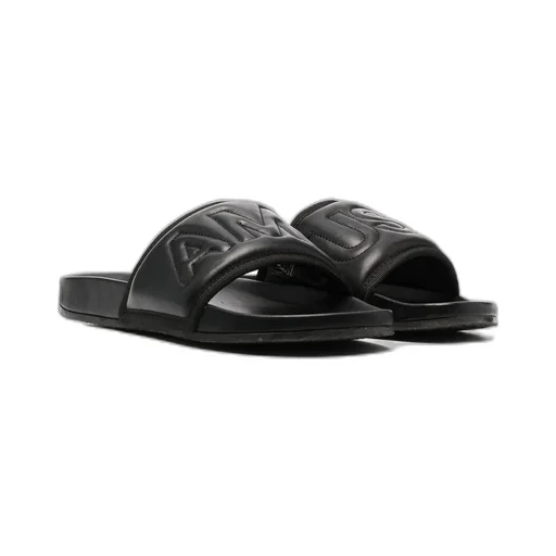 Logo Embossed Open-Toe Slides