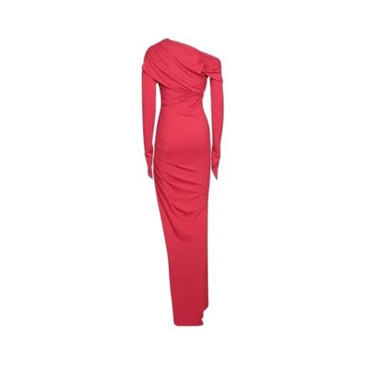 Draped Asymmetric Dress