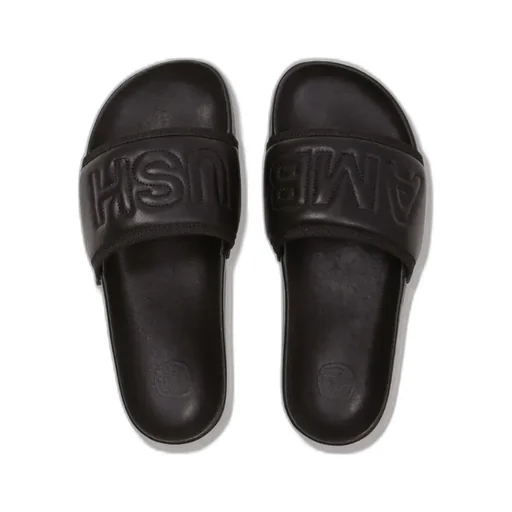 Logo Embossed Open-Toe Slides