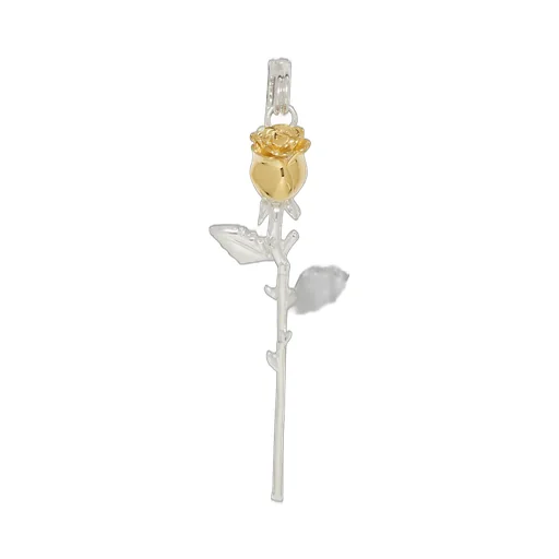 Rose Safety Pin Earring