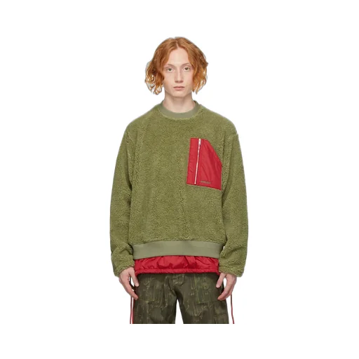 Logo Print Textured Sweater
