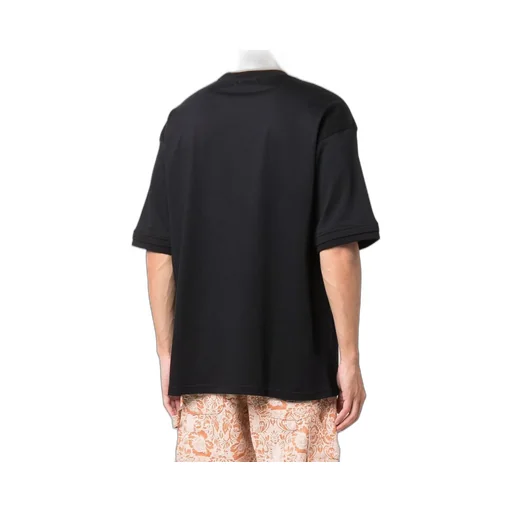 Chain Collar Detail Crewneck T-Shirt