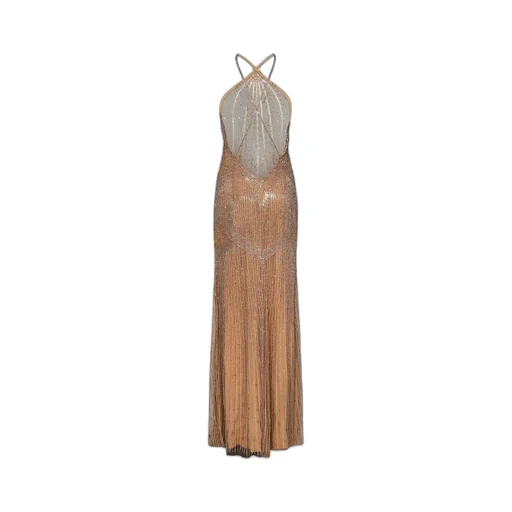Crystal-Embellished Gown