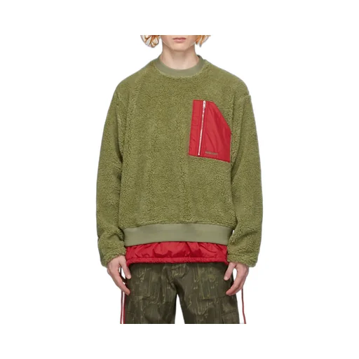 Logo Print Textured Sweater