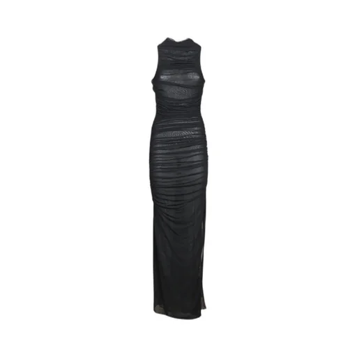 Mesh Wavy Detail Dress