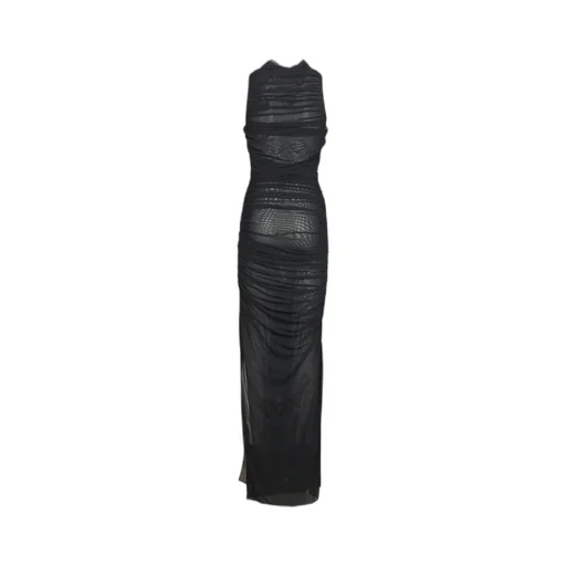 Mesh Wavy Detail Dress