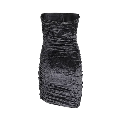 Cut-Out Crushed Velvet Minidress