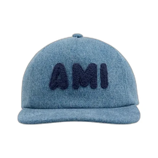 Ami De Coeur Logo Patch Denim Trucker Cap
