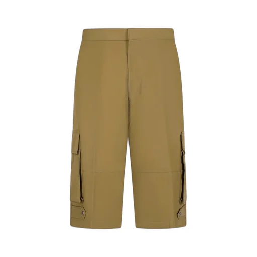Wide-Leg Cargo Shorts