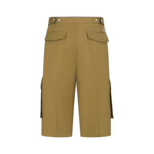 Wide-Leg Cargo Shorts