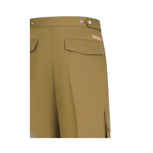 Wide-Leg Cargo Shorts