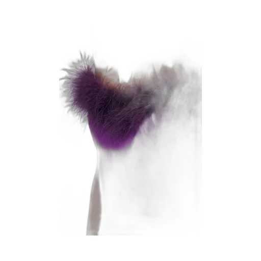 Feather-Trim Strapless Crepe Minidress