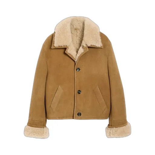 Shearling Buttoned Jacket