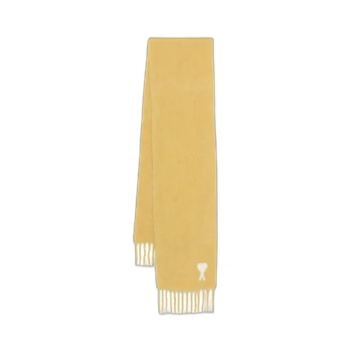 Logo Detailed Fringed-Hem Scarf
