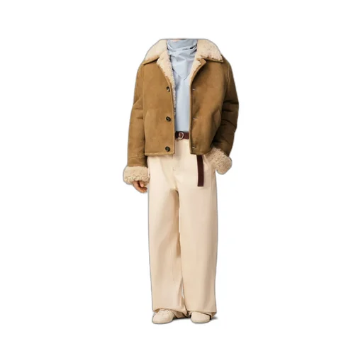 Shearling Buttoned Jacket
