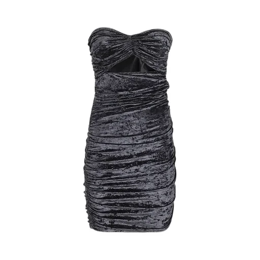 Cut-Out Crushed Velvet Minidress