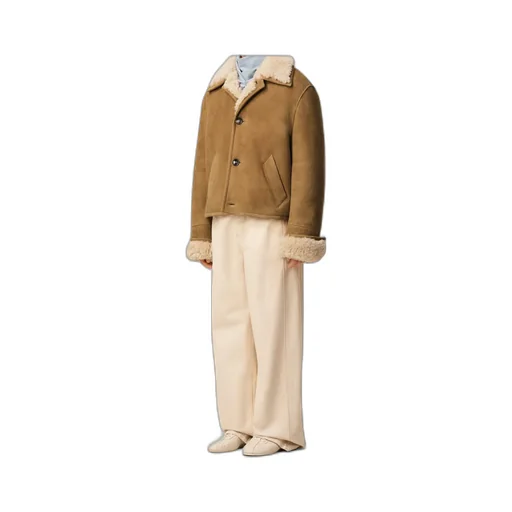 Shearling Buttoned Jacket