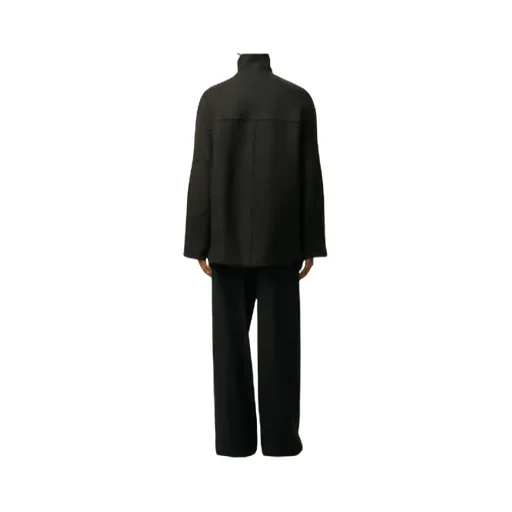 Oversized Gabardine Peacoat