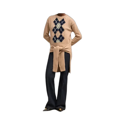 Long-Sleeved Wool Sweater