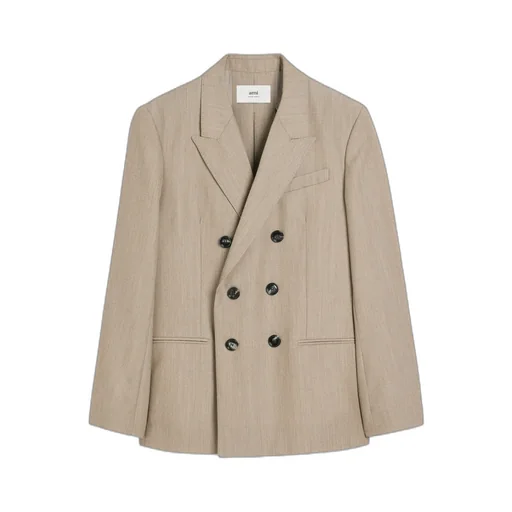 Back Slit Double Breasted Jacket