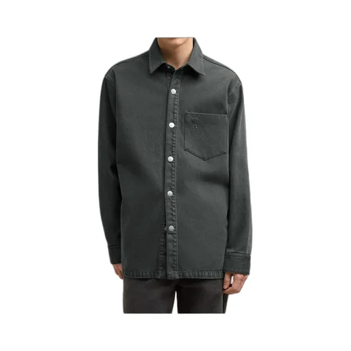 Long-Sleeved Button-Up Jacket