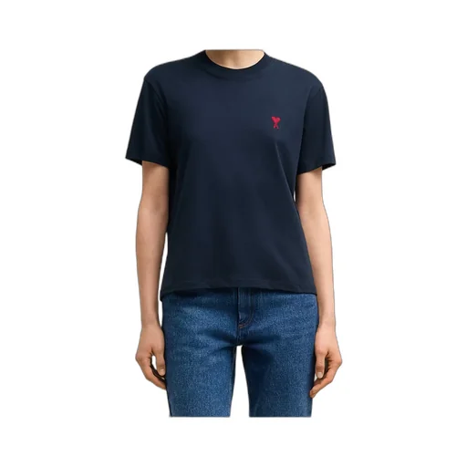 Ami De Coeur Logo-Embroidered Crewneck T-Shirt