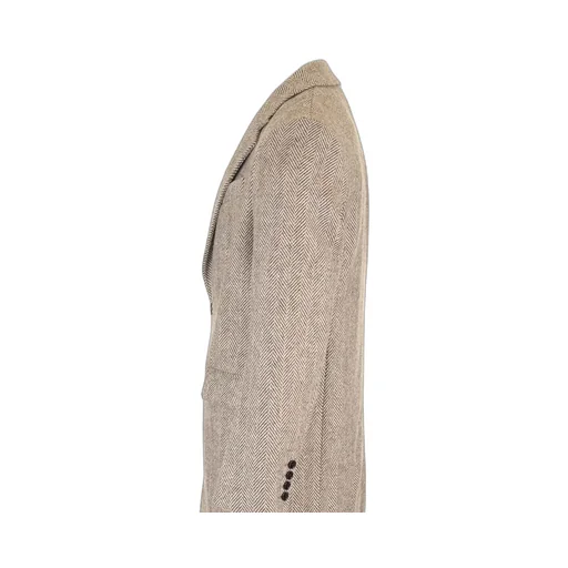 Herringbone Button-Up Coat