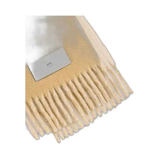 Logo Tag Fringed Scarf