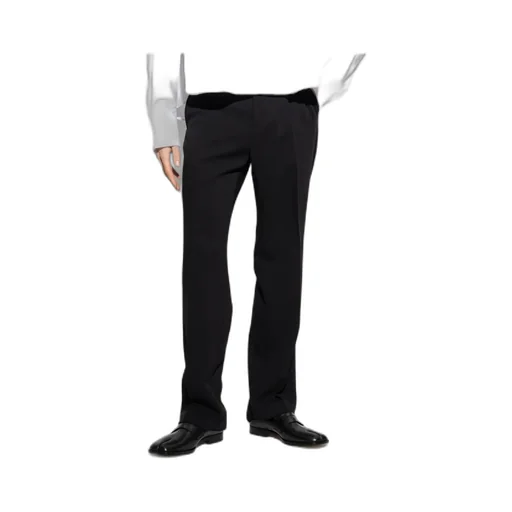 Straight Fit Gabardine Trousers
