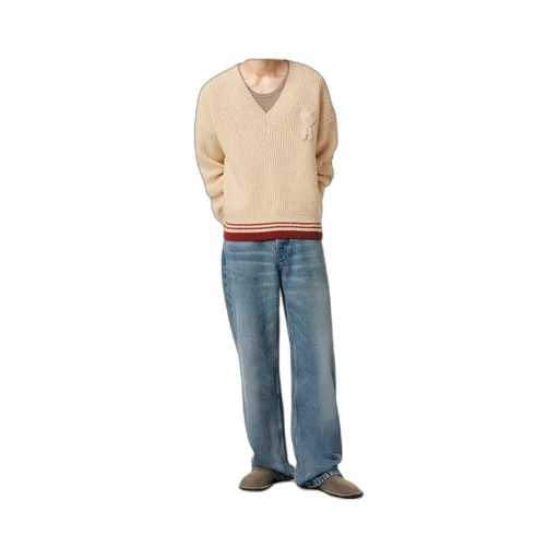 Ami De Coeur V-Neck Knitted Jumper