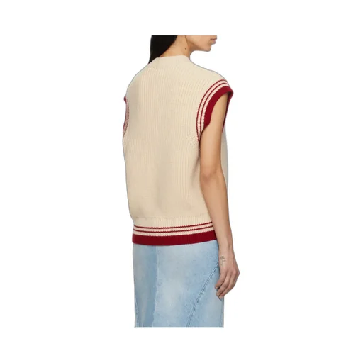Ami De Coeur V-Neck Knitted Vest