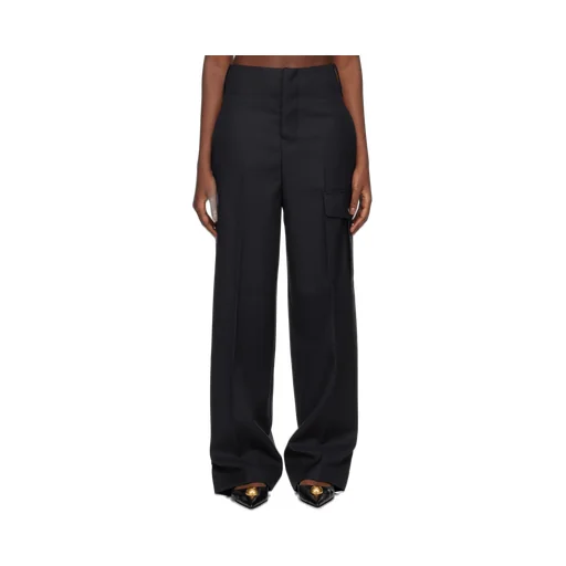 Wool Gabardine Casual Pants