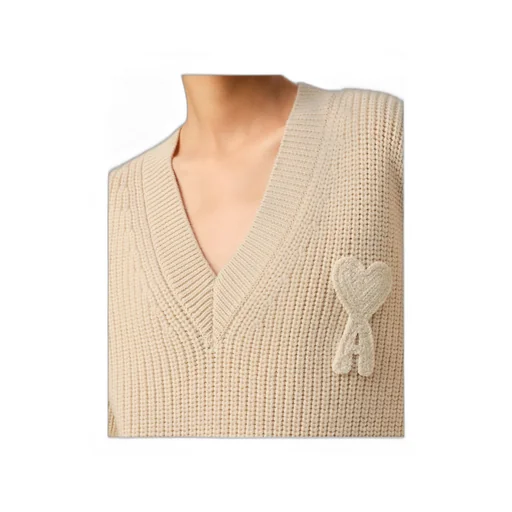 Ami De Coeur V-Neck Knitted Jumper