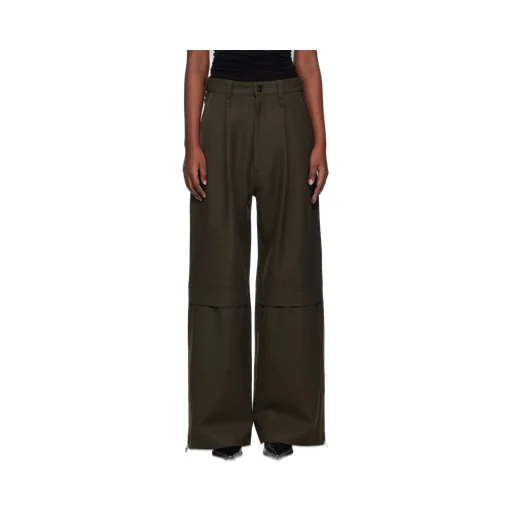 Gabardine Cargo Trousers