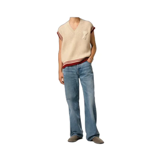Ami De Coeur V-Neck Knitted Vest