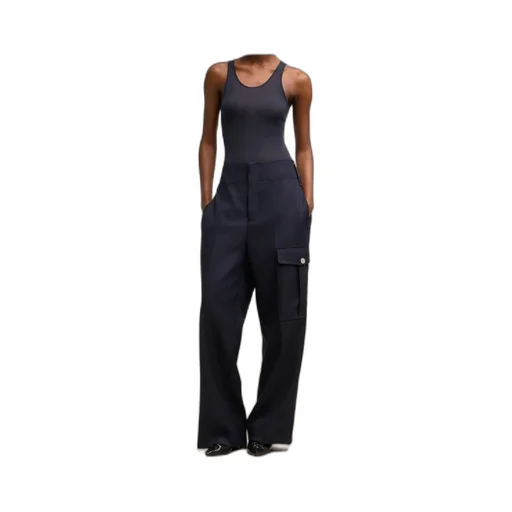 Wool Gabardine Casual Pants