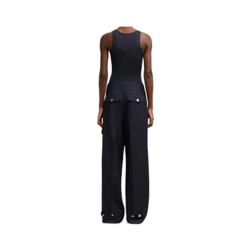 Wool Gabardine Casual Pants