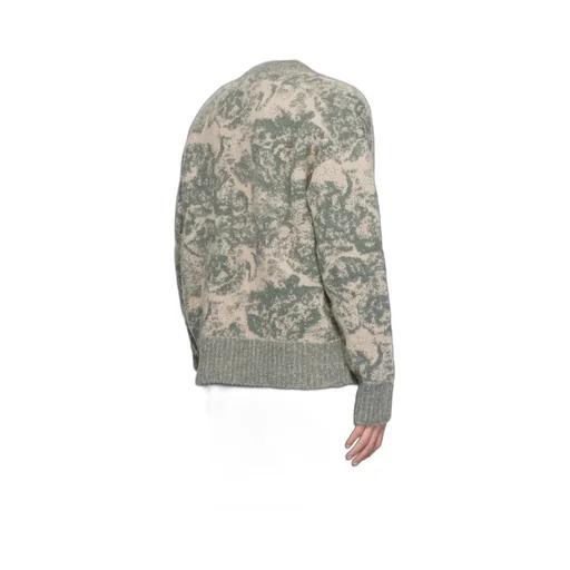 Jacquard Crewneck Knitted Jumper