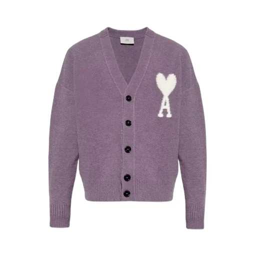 Ami De Coeur V-Neck Knitted Cardigan