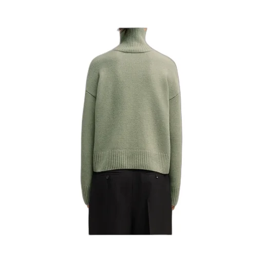 Logo Embroidered Turtleneck Jumper