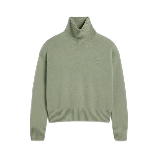 Logo Embroidered Turtleneck Jumper