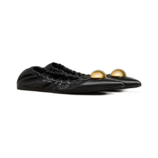 Embellished Pointed Toe Ballerinas